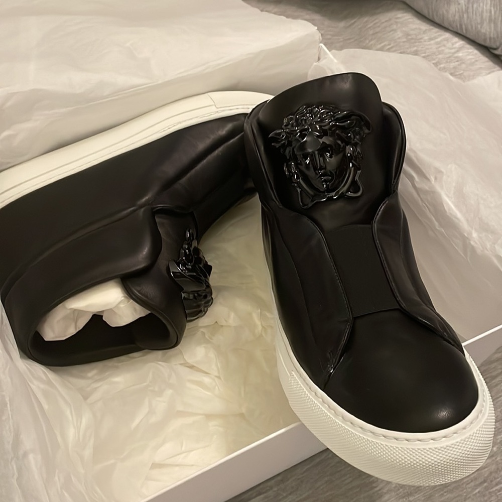 Brand New Versace Leather High Tops